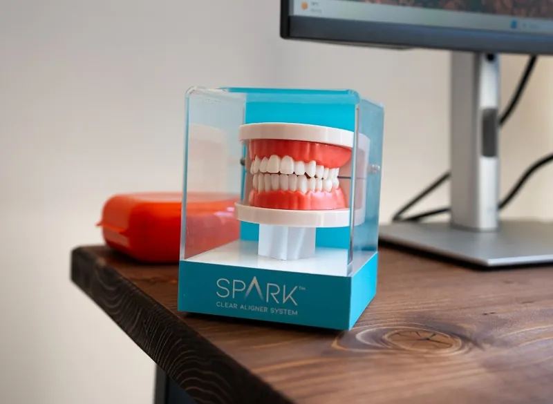 Clear aligner model used as part of digital orthodontic planning at NuDental